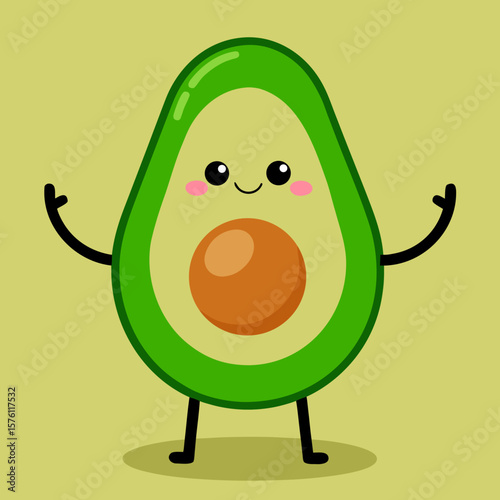 funny green apple