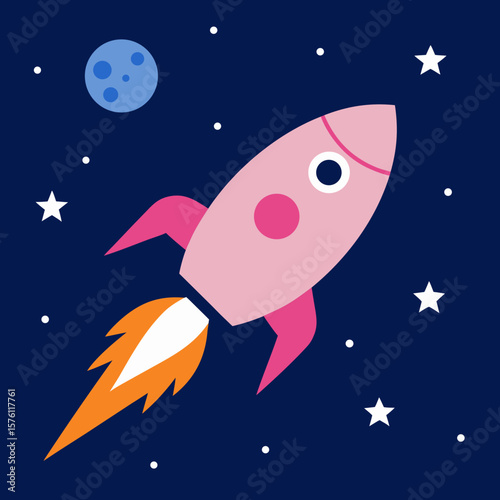 rocket in space