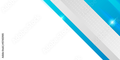 Abstract modern 3d blue, white background with lines arrow geometric overlap shape elements. Abstract tech graphic background design. Modern graphic design template elements for poster, flyer, cover.