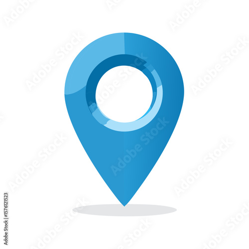 Turquoise Location Pointer Pin Symbol for Navigation and Search Placement, Ideal for Digital Map Graphics and Mobile Apps