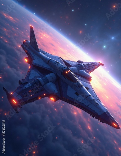 various fictitious spaceship views