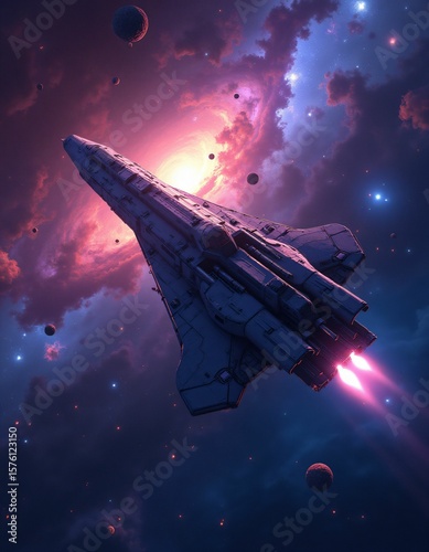 various fictitious spaceship views