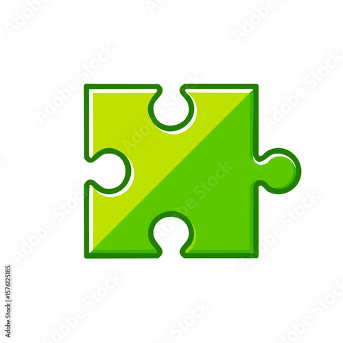 Green Puzzle Piece Solving Conceptual Problems Completing the Picture Together