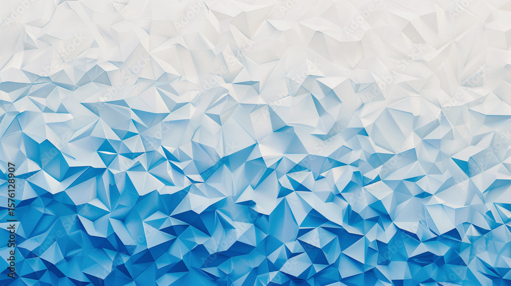 Obraz premium abstract blue geometric background, AI generated