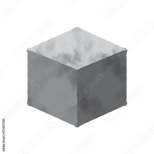 Concrete block. Poured. Fashionable. Asphalt. Gray. Dot. Digital. Craft.