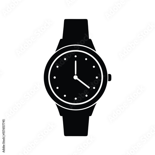 wristwatch vector illustration isolated on white
