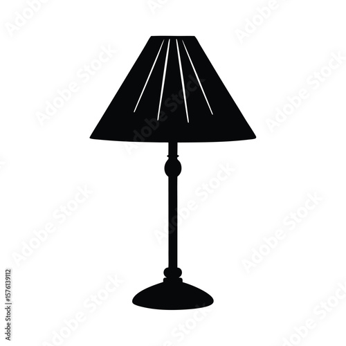 table lamp isolated on white background