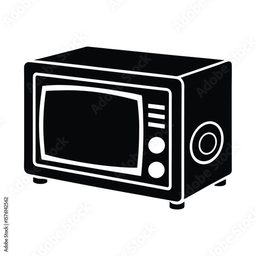 microwave oven vector illustration