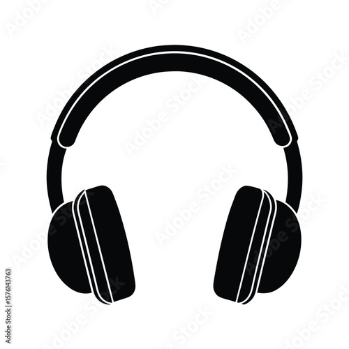 headphones on white background