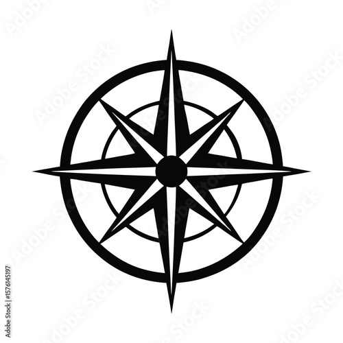 compass rose vector