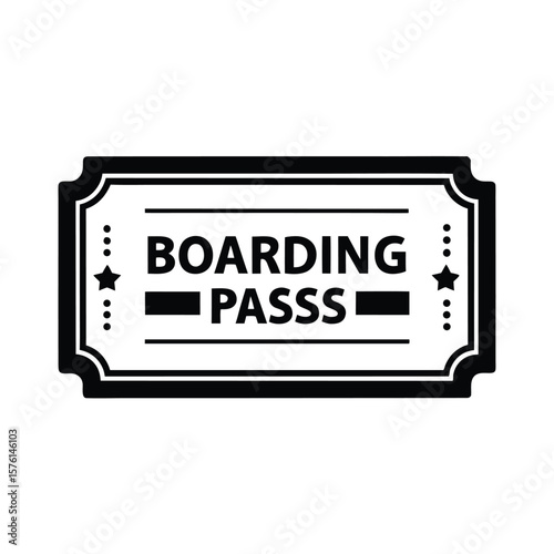 vector boarding pass