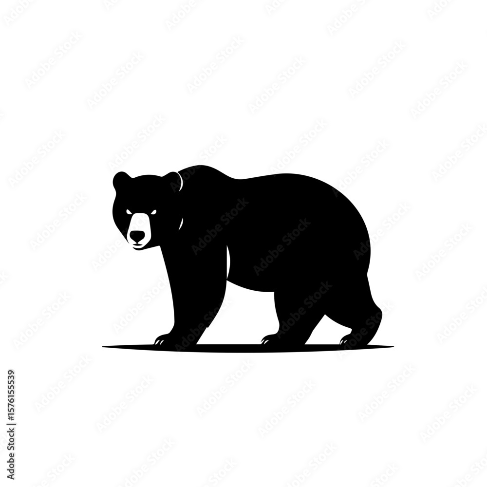 Fototapeta premium bear silhouette vector