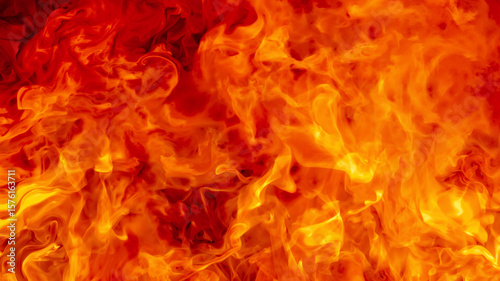Blazing infernal flames engulfing everything in fiery destruction background