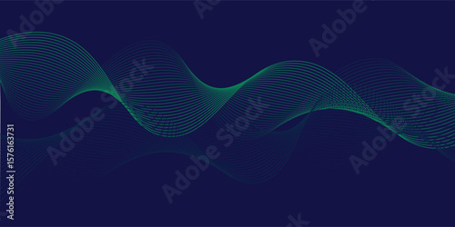 Abstract vector background with black wavy lines. EPS10