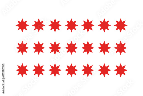 Red star pattern background vector graphic design with star shape illustration