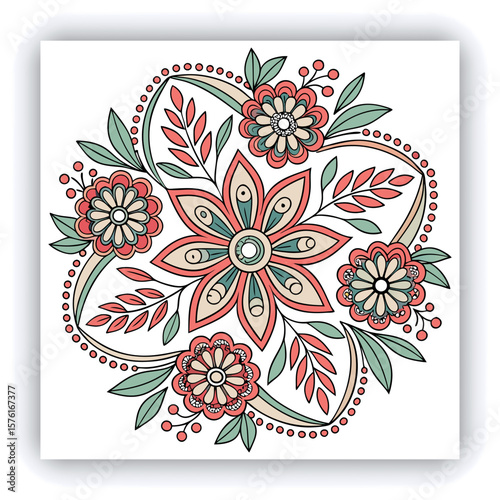 Elegant Black and White Mandala Patterns Illustration, A set of beautifully intricate black and white mandala patterns featuring symmetrical floral and geometric designs. Ideal for coloring pages, med