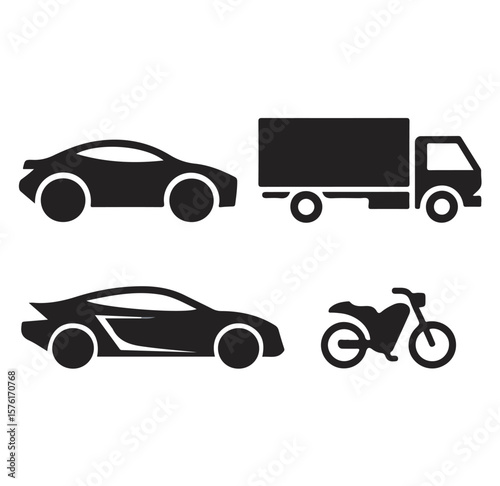 Vehicle Silhouette Illustration