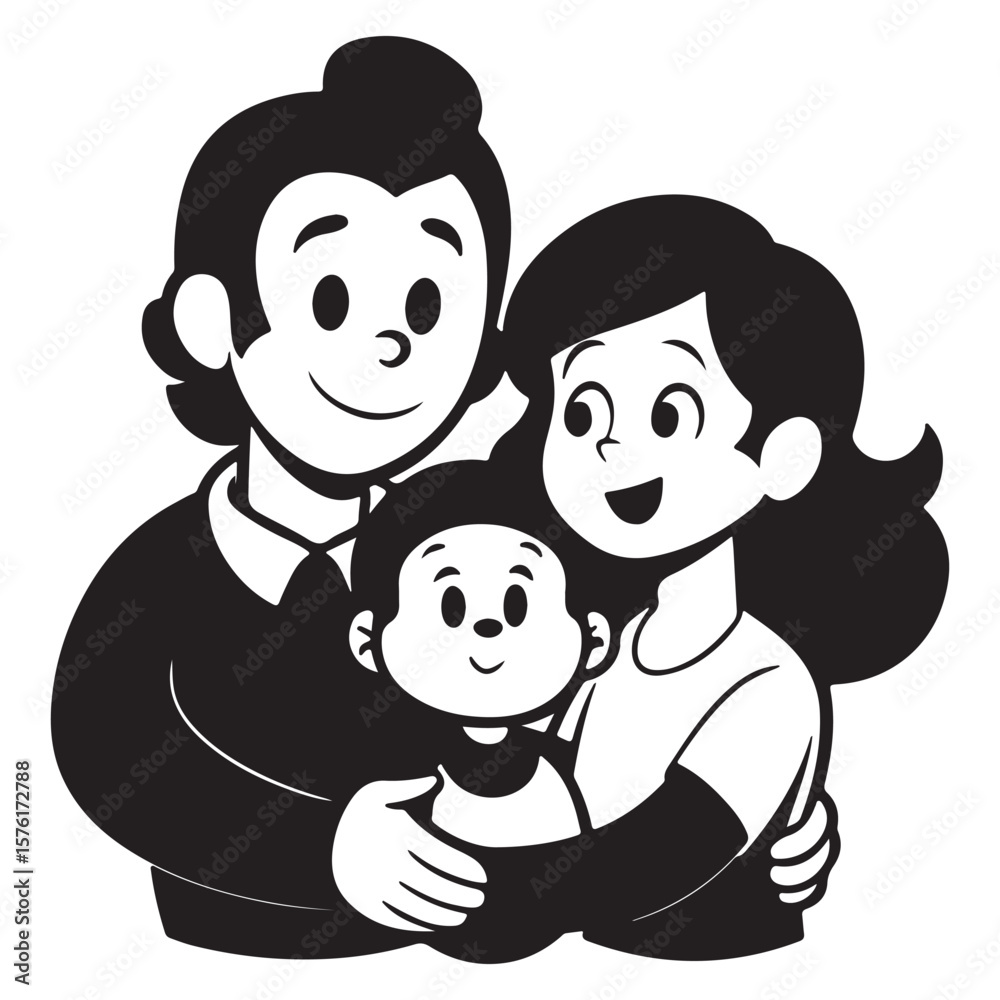 Family Silhouette icon Family Silhouette icon