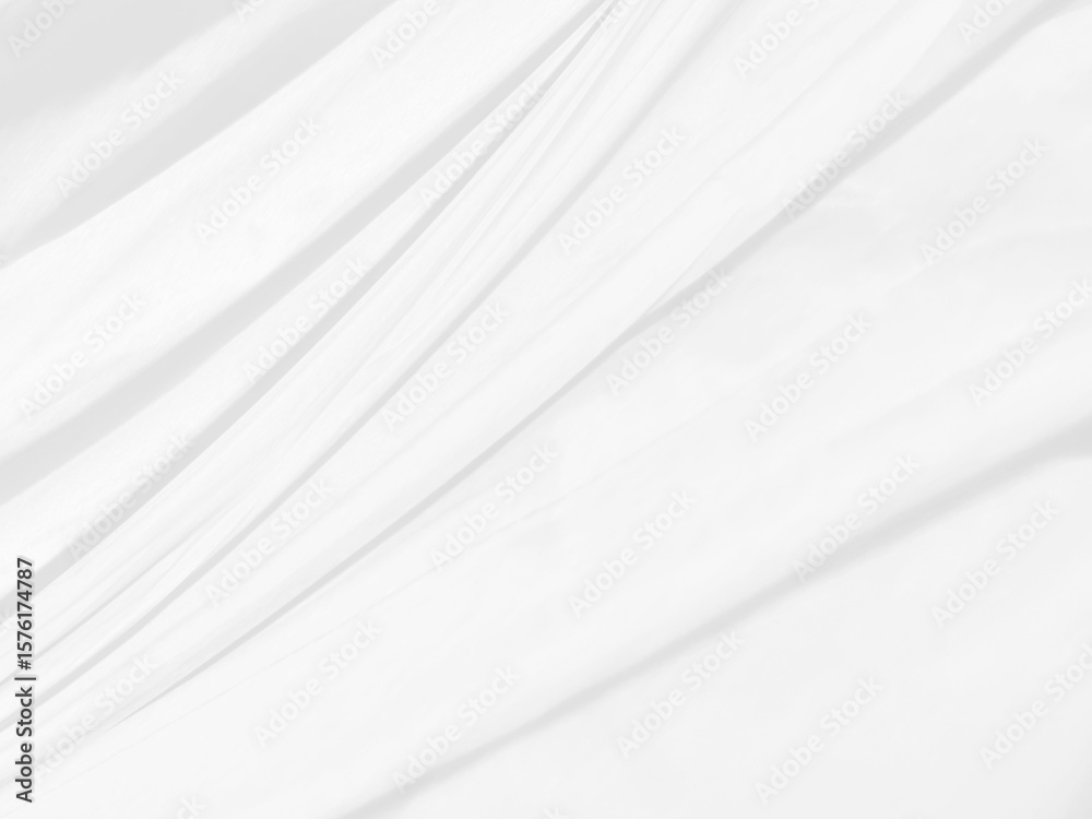 Fototapeta premium soft light and shadow fabric abstract smooth curve shape decorative modern fashion white and gray background