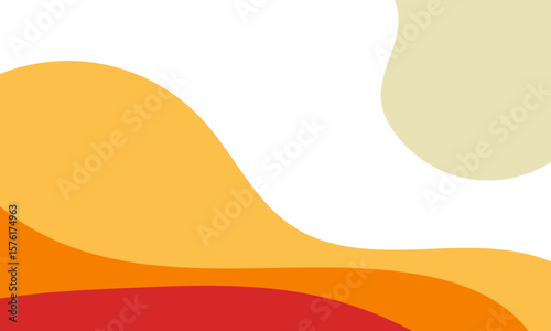 abstract background with orange waves