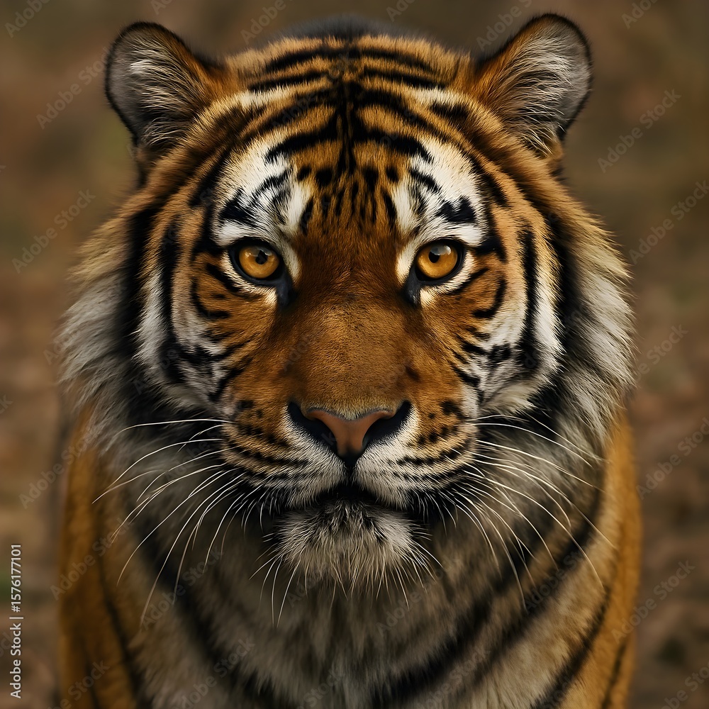 Fototapeta premium Portrait of a siberian tiger