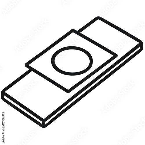 Microscope Slide with Specimen Icon Vector - Scientific Laboratory Equipment