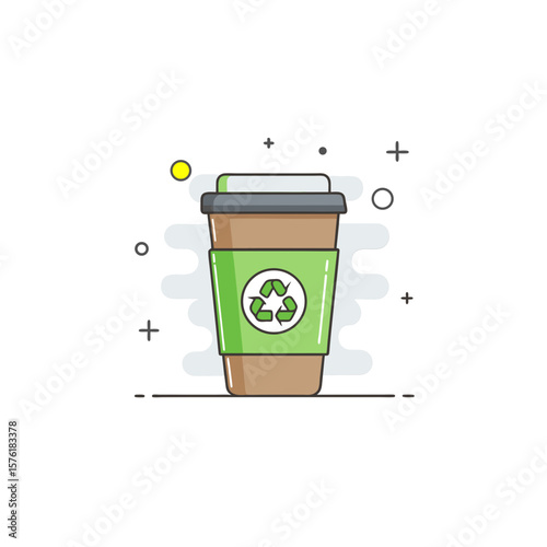 Paper Coffee Cup Recycle Eco Friendly Design