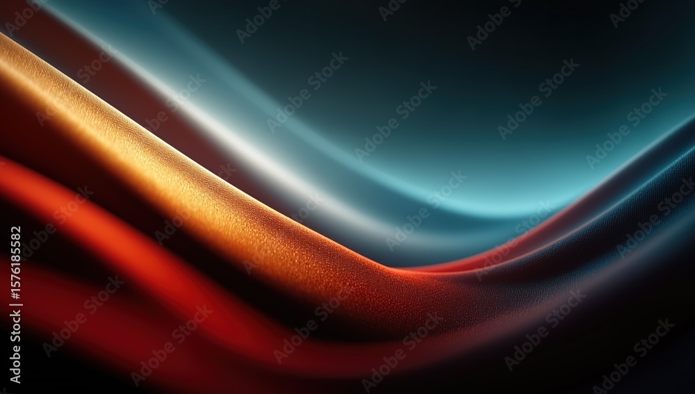 Obraz premium Smooth Flowing Fabric with Rich Colors - Ideal for Fashion and Design Projects