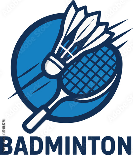 badminton racket and shuttlecock