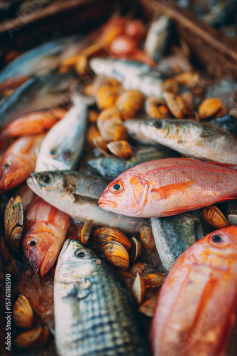 fresh fish on the market