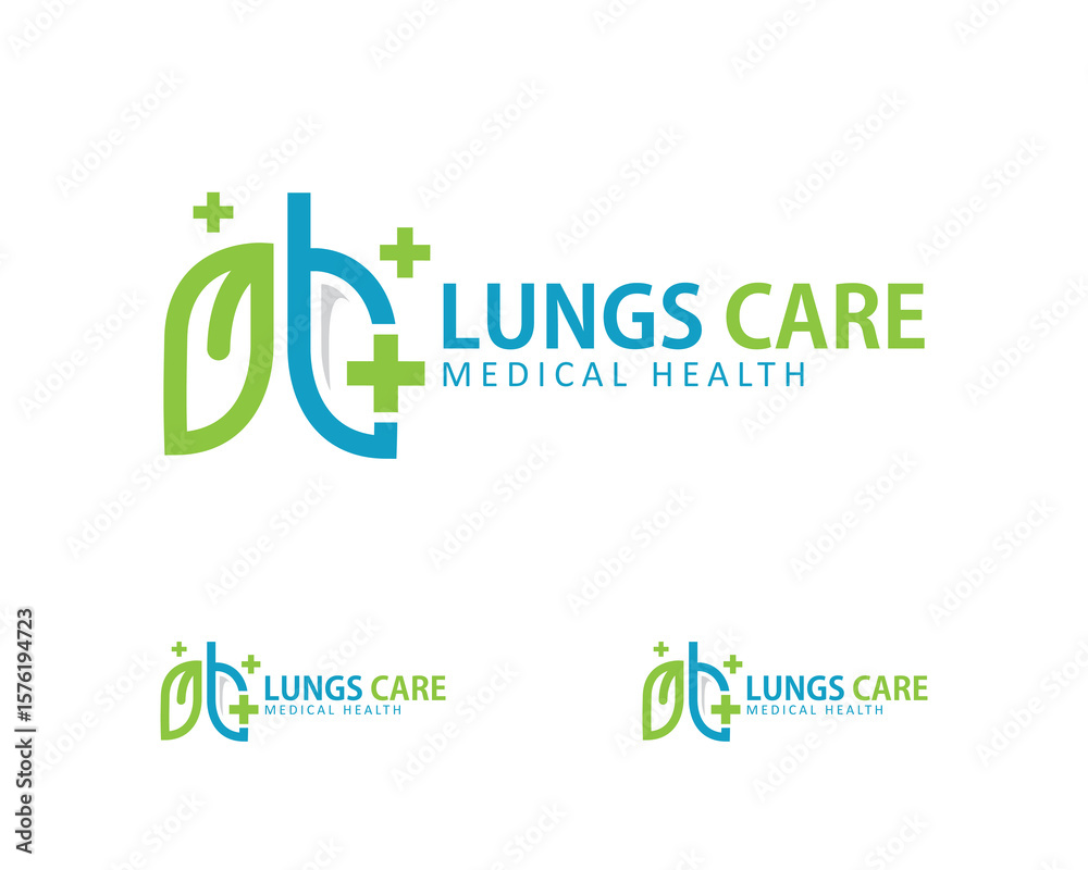 Lungs care logo creative people health medical clinic therapy nature herbal Lungs care logo creative people health medical clinic therapy nature herbal