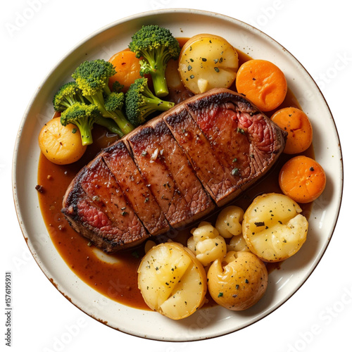 Seared Steak with Roasted Vegetables