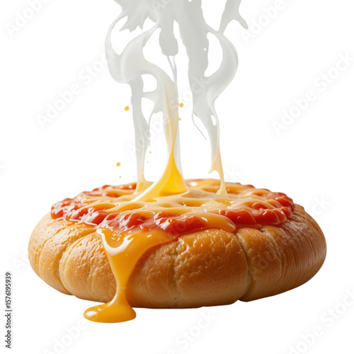 Melted Cheese Pizza Delicious Food Photography
