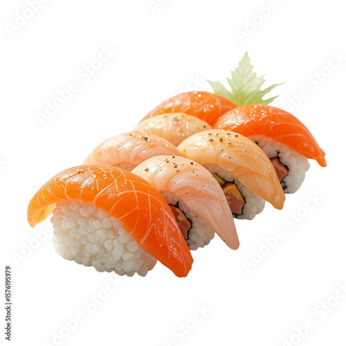 Delicious Salmon Sushi Platter