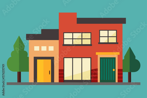 vector illustration of building