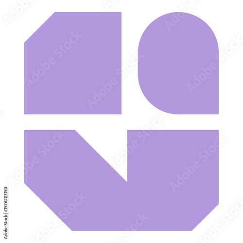 G geometric shape based Brand logo icon