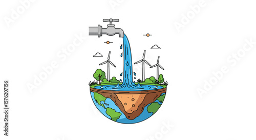 Protecting our precious planet through sustainable water management and renewable energy solutions