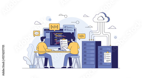 Agile software development process utilizing cloud computing resources for efficient collaboration