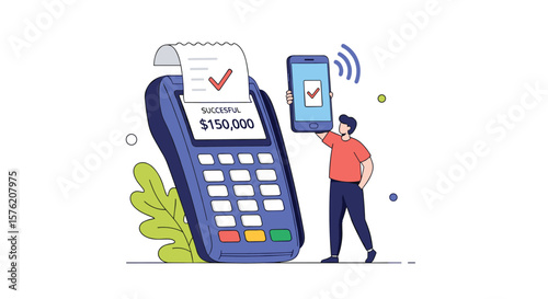 Contactless mobile payment technology facilitates transactions between customer and terminal