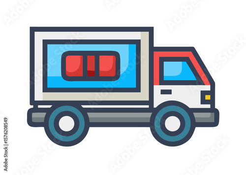 truck icon . van. lorry. ambulance