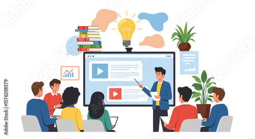 Engaging educational presentation for interactive learning sessions
