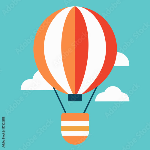 hot air balloon in the sky