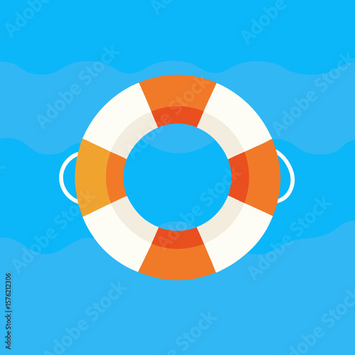 lifebuoy on the sea