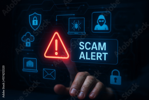 scam alert, online scam warning, digital fraud