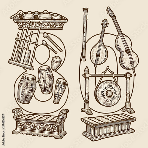 80 Musical Instruments A Unique Artistic Composition