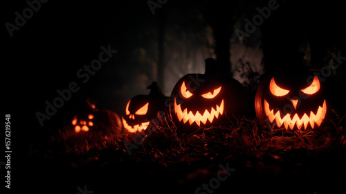 Sinister pumpkins light up the night — Halloween is coming, and fear follows close behind