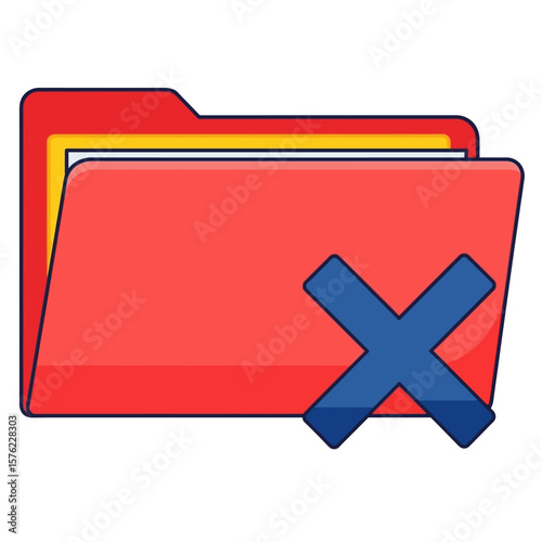 Delete Folder Icon Flat Icon