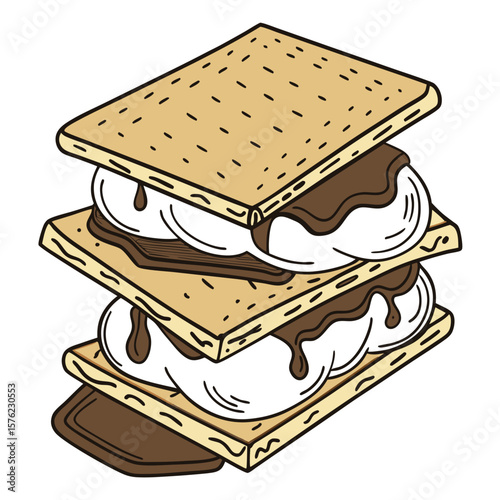 Delicious layered dessert with crispy wafers and creamy chocolate and vanilla fillings for sweet indulgence and satisfying treat enjoyment