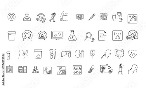Diagnostic tests icons