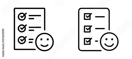 Checklists of tasks are marked as complete, with happy face